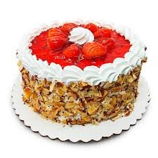 PASTEL FRESA Y ALMENDRA 1/2 LB.